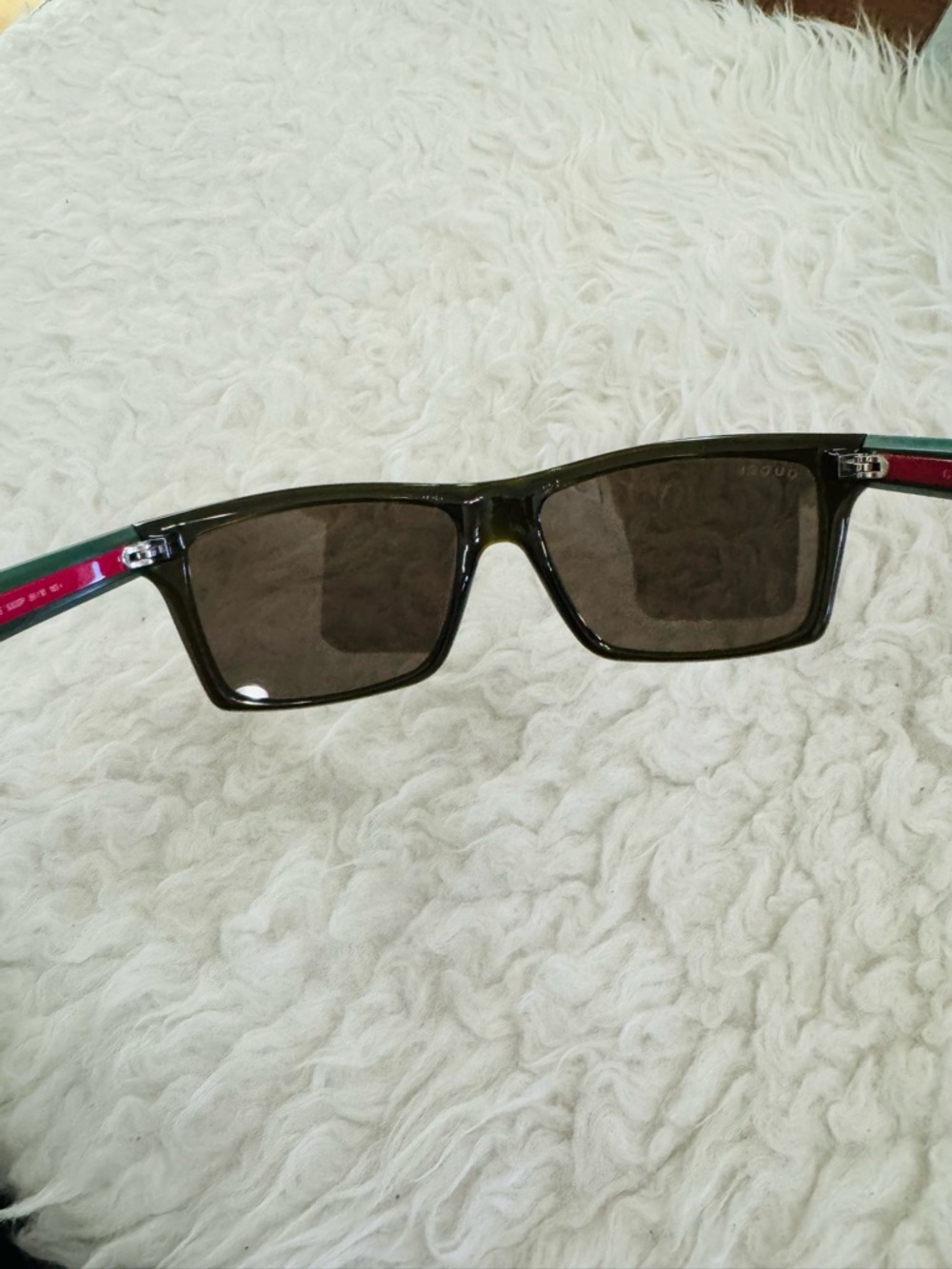 Gucci Black Frame Sunglasses with Cherryline Temples - Picture 8 of 10